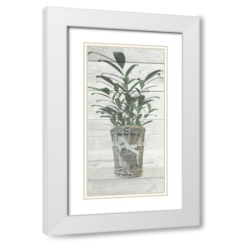 Loving Plant White Modern Wood Framed Art Print with Double Matting by Prime, Marcus