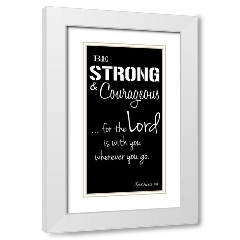 Courageous Lord White Modern Wood Framed Art Print with Double Matting by Prime, Marcus
