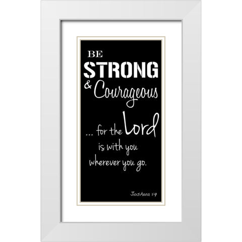 Courageous Lord White Modern Wood Framed Art Print with Double Matting by Prime, Marcus
