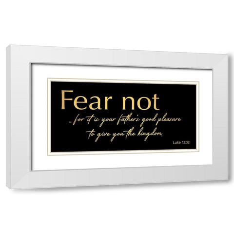 Fear Not 2 White Modern Wood Framed Art Print with Double Matting by Prime, Marcus
