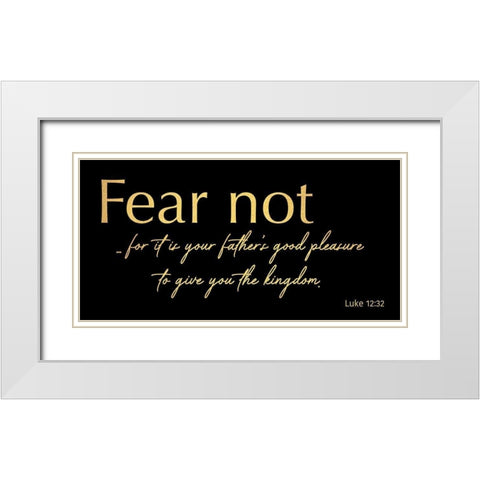 Fear Not 2 White Modern Wood Framed Art Print with Double Matting by Prime, Marcus