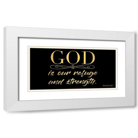 Refuge And Strength 2 White Modern Wood Framed Art Print with Double Matting by Prime, Marcus
