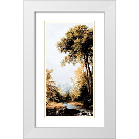 Hidden Creek White Modern Wood Framed Art Print with Double Matting by Prime, Marcus