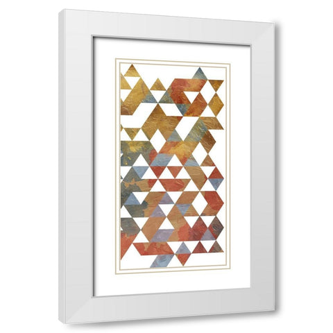 Geometric Principles 2 White Modern Wood Framed Art Print with Double Matting by Prime, Marcus