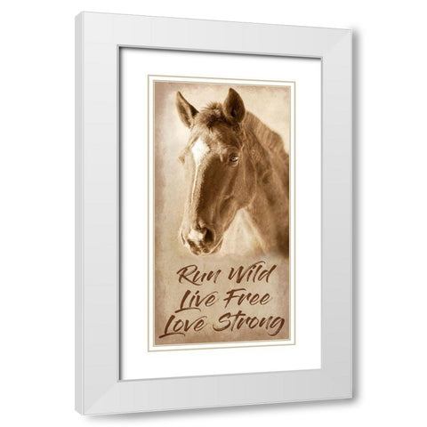 Live Free 1 White Modern Wood Framed Art Print with Double Matting by Prime, Marcus