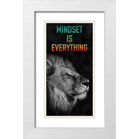 Mindset White Modern Wood Framed Art Print with Double Matting by Prime, Marcus