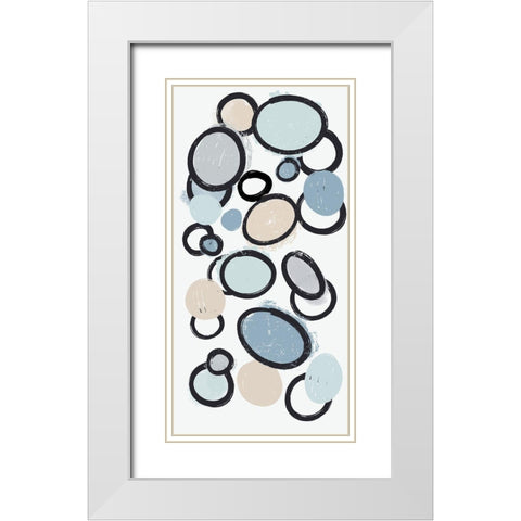 Interior Peace White Modern Wood Framed Art Print with Double Matting by Prime, Marcus