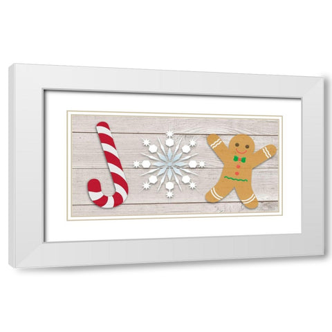 Winter Joy White Modern Wood Framed Art Print with Double Matting by Prime, Marcus