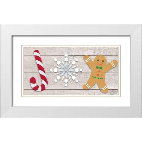 Winter Joy White Modern Wood Framed Art Print with Double Matting by Prime, Marcus