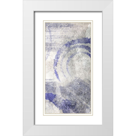 Vanishing Swirls 1 White Modern Wood Framed Art Print with Double Matting by Prime, Marcus