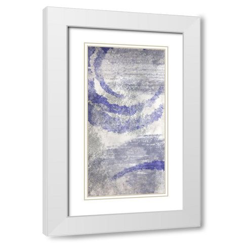 Vanishing Swirls 2 White Modern Wood Framed Art Print with Double Matting by Prime, Marcus
