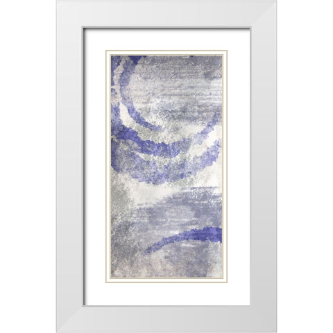 Vanishing Swirls 2 White Modern Wood Framed Art Print with Double Matting by Prime, Marcus