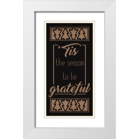 Grateful Season White Modern Wood Framed Art Print with Double Matting by Prime, Marcus