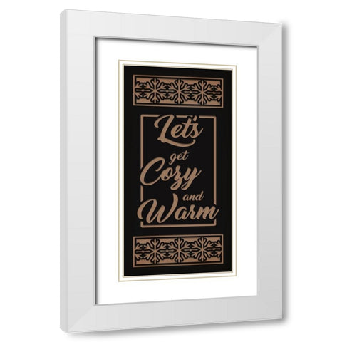 Cozy And Warm White Modern Wood Framed Art Print with Double Matting by Prime, Marcus