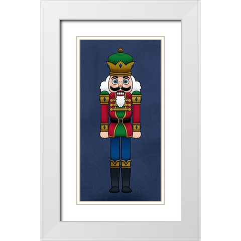 Nutcracker Prince White Modern Wood Framed Art Print with Double Matting by Prime, Marcus
