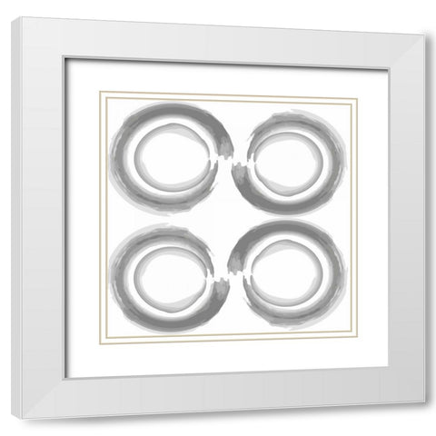 Empty Stare 1 White Modern Wood Framed Art Print with Double Matting by Prime, Marcus