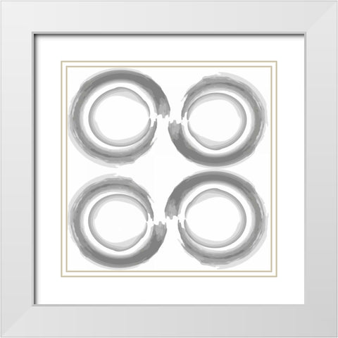 Empty Stare 1 White Modern Wood Framed Art Print with Double Matting by Prime, Marcus