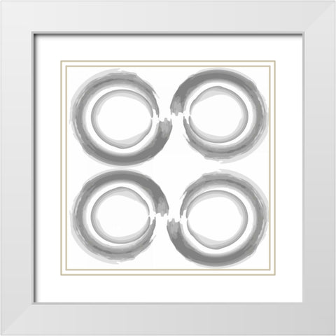 Empty Stare 2 White Modern Wood Framed Art Print with Double Matting by Prime, Marcus