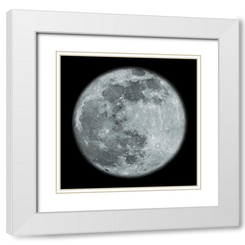 To The Moon 4 White Modern Wood Framed Art Print with Double Matting by Prime, Marcus