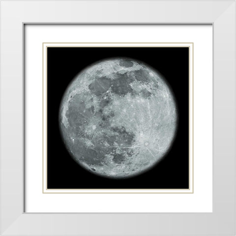 To The Moon 4 White Modern Wood Framed Art Print with Double Matting by Prime, Marcus
