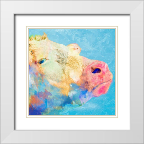 Summer Time Angus White Modern Wood Framed Art Print with Double Matting by Prime, Marcus