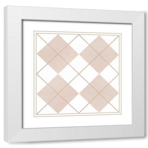 Argile Essential White Modern Wood Framed Art Print with Double Matting by Prime, Marcus