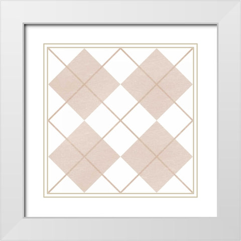 Argile Essential White Modern Wood Framed Art Print with Double Matting by Prime, Marcus