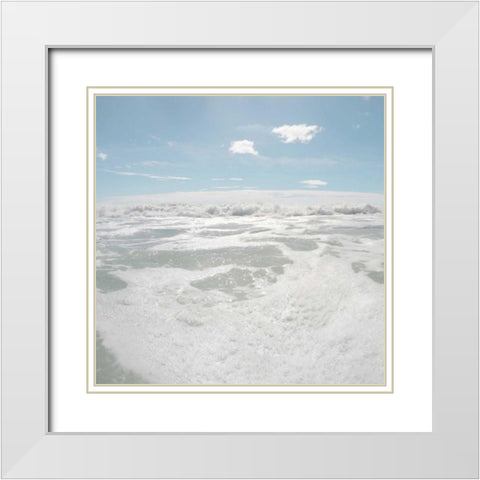 Bubbles In The Sea 2 White Modern Wood Framed Art Print with Double Matting by Prime, Marcus