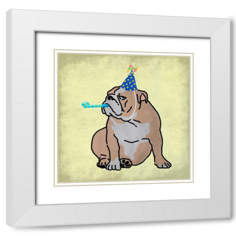 Life Of The Party White Modern Wood Framed Art Print with Double Matting by Prime, Marcus