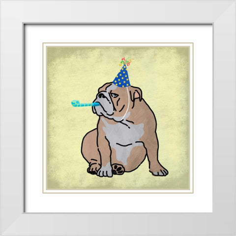 Life Of The Party White Modern Wood Framed Art Print with Double Matting by Prime, Marcus