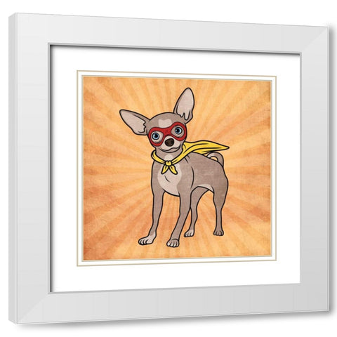 Super Chi White Modern Wood Framed Art Print with Double Matting by Prime, Marcus