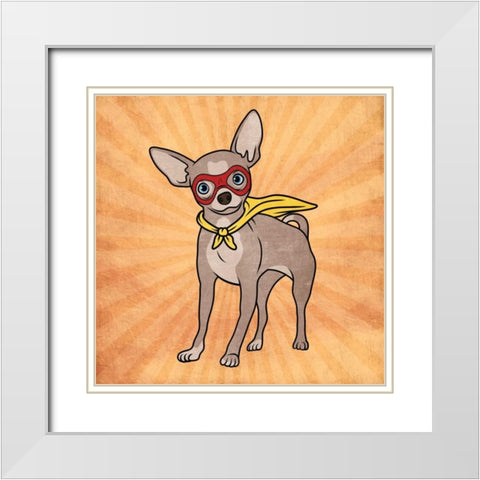 Super Chi White Modern Wood Framed Art Print with Double Matting by Prime, Marcus