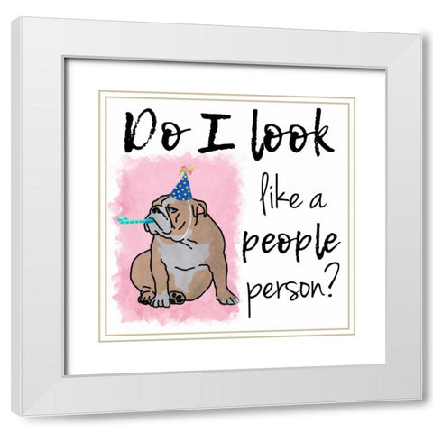 People Person White Modern Wood Framed Art Print with Double Matting by Prime, Marcus