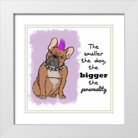 Big Personality White Modern Wood Framed Art Print with Double Matting by Prime, Marcus
