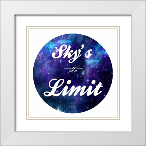 Skies The Limit White Modern Wood Framed Art Print with Double Matting by Prime, Marcus