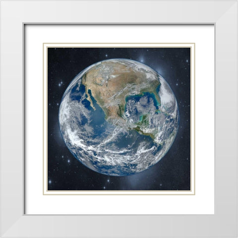 Earth Of Wonder 2 White Modern Wood Framed Art Print with Double Matting by Prime, Marcus