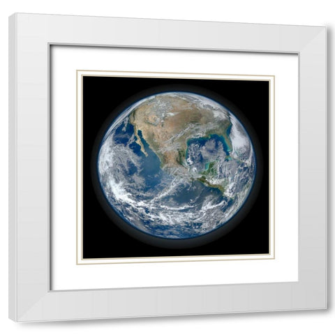 Earth Of Wonder White Modern Wood Framed Art Print with Double Matting by Prime, Marcus