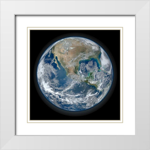 Earth Of Wonder White Modern Wood Framed Art Print with Double Matting by Prime, Marcus