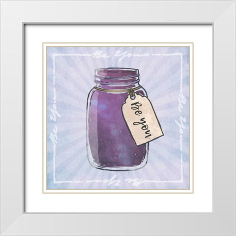 Jar Of Self White Modern Wood Framed Art Print with Double Matting by Prime, Marcus