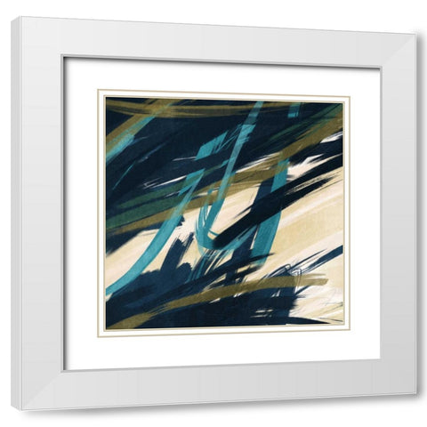 Eternally Slashed White Modern Wood Framed Art Print with Double Matting by Prime, Marcus