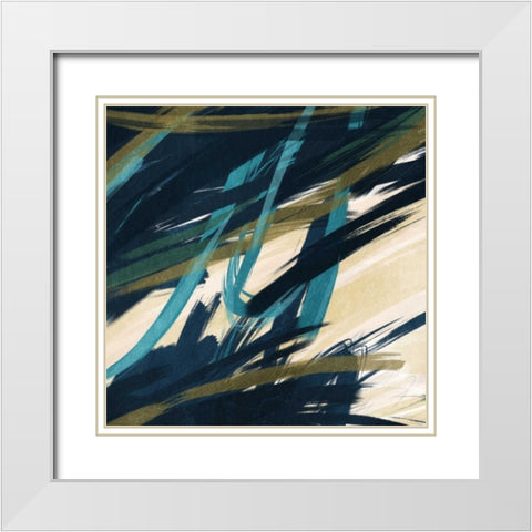 Eternally Slashed White Modern Wood Framed Art Print with Double Matting by Prime, Marcus