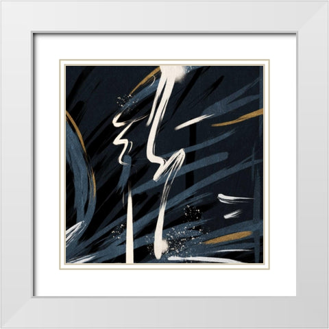 Hectic Desire White Modern Wood Framed Art Print with Double Matting by Prime, Marcus