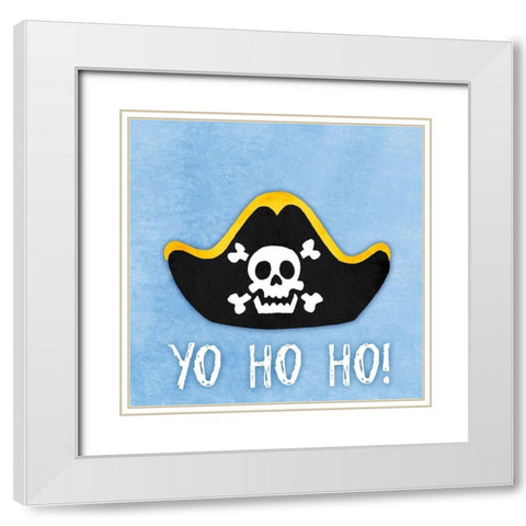 Yo Ho Ho White Modern Wood Framed Art Print with Double Matting by Prime, Marcus