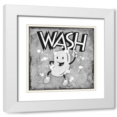 Retro Soap Dance White Modern Wood Framed Art Print with Double Matting by Prime, Marcus