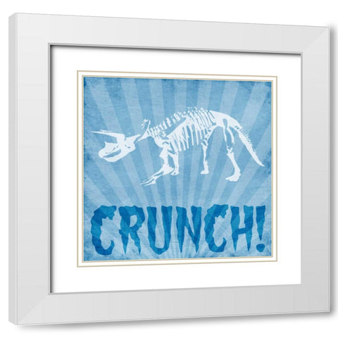 Dino Bones 2 White Modern Wood Framed Art Print with Double Matting by Prime, Marcus