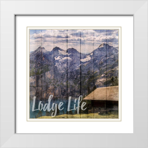 Lodge Dreams White Modern Wood Framed Art Print with Double Matting by Prime, Marcus