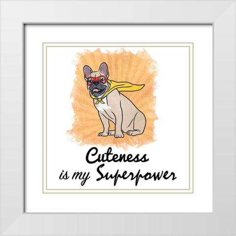 Super Zeus White Modern Wood Framed Art Print with Double Matting by Prime, Marcus