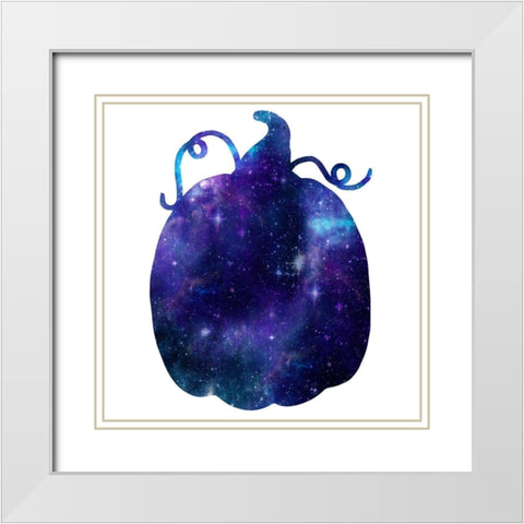 Celestial Pumpkin White Modern Wood Framed Art Print with Double Matting by Prime, Marcus