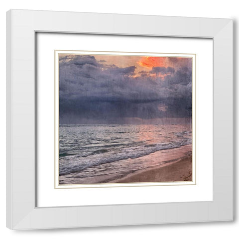 Morning Sea Breeze 1 White Modern Wood Framed Art Print with Double Matting by Prime, Marcus