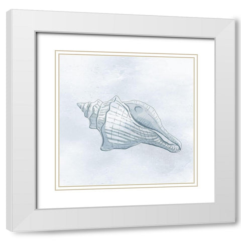 Shell Storm 2 White Modern Wood Framed Art Print with Double Matting by Prime, Marcus